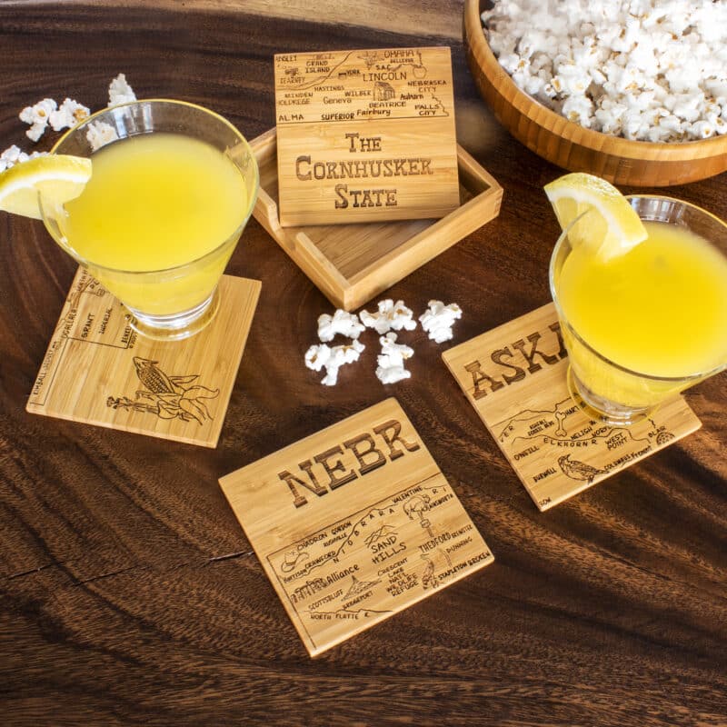 Custom Nebraska Puzzle Coaster Set - 1