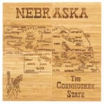 Custom Nebraska Puzzle Coaster Set - 2