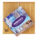 Custom Nebraska Puzzle Coaster Set - 3
