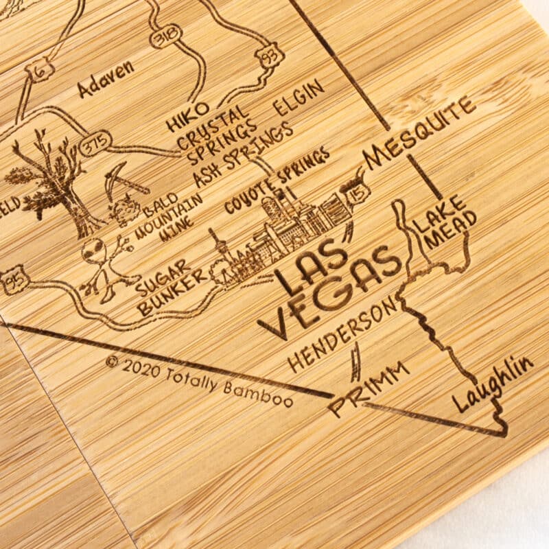 Custom Nevada Puzzle Coaster Set - 4