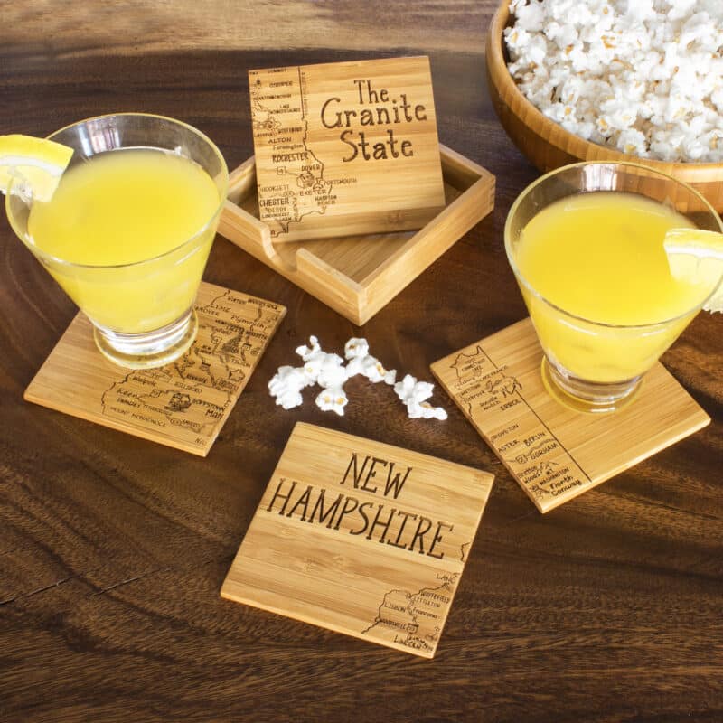 Custom New Hampshire Puzzle Coaster Set - 1