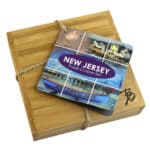 Custom New Jersey Puzzle Coaster Set - 4