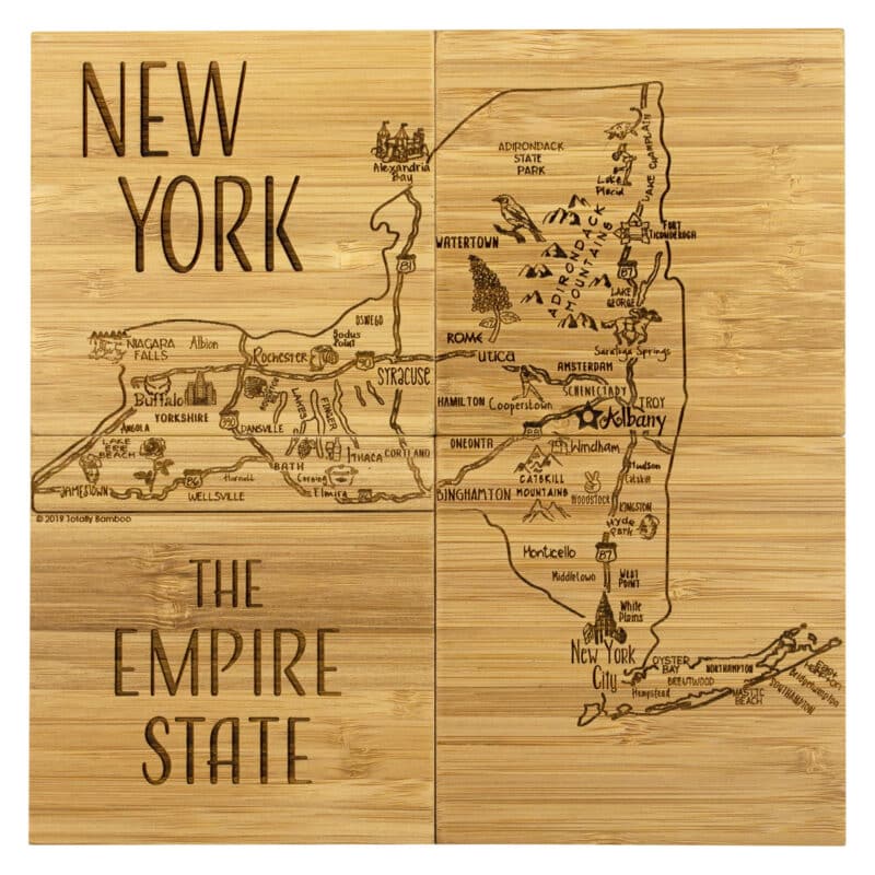 Custom New York Puzzle Coaster Set - 2