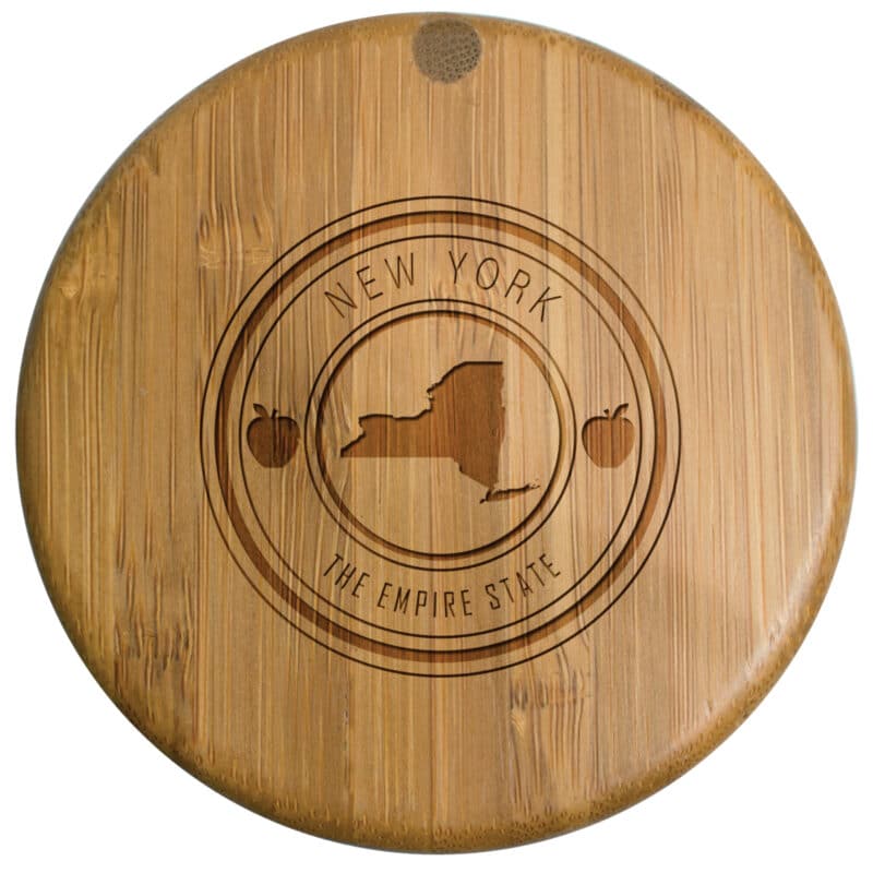 Custom New York State Stamp Salt Box - 1
