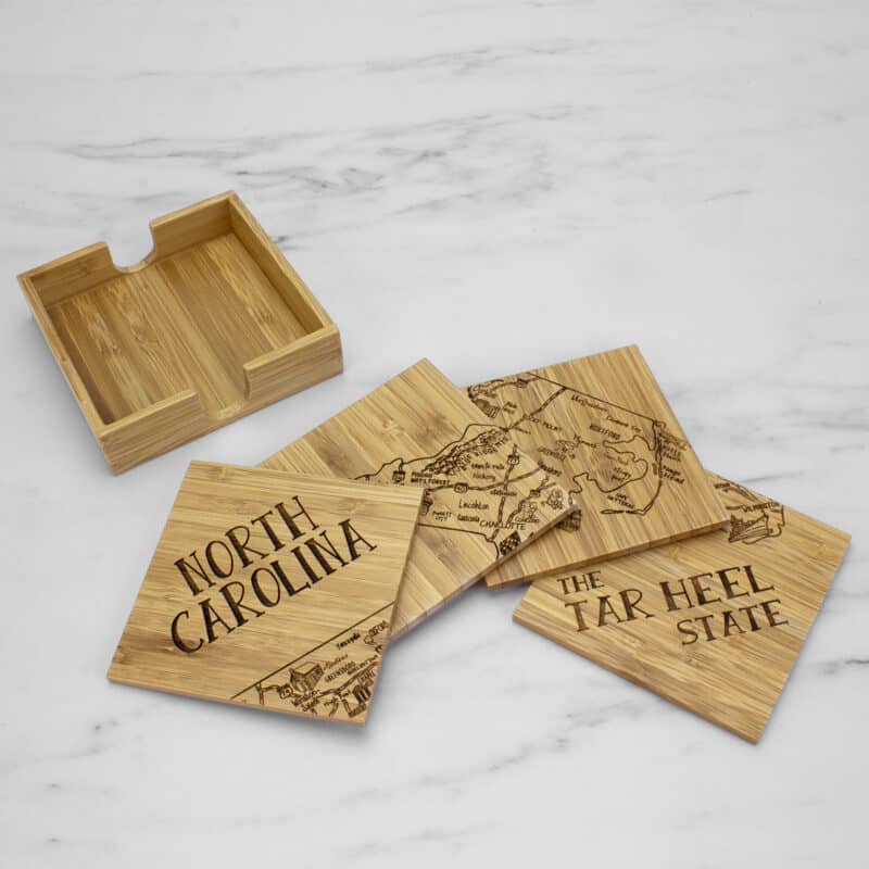 Custom North Carolina Puzzle Coaster Set - 1