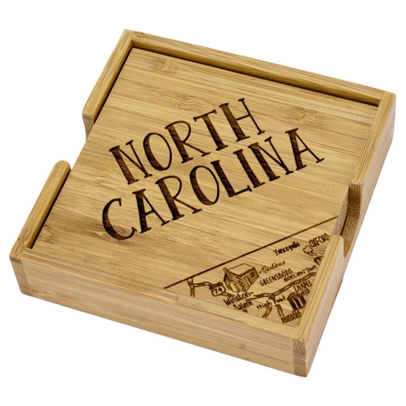 Custom North Carolina Puzzle Coaster Set - 2