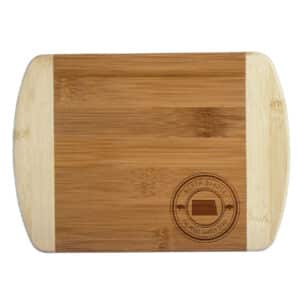 Custom North Dakota State Stamp 2-Tone Bar Board