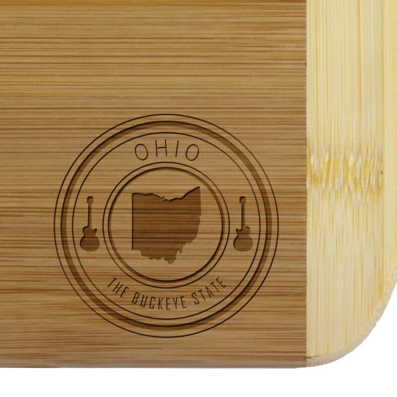 Custom Ohio State Stamp 2-Tone 11" Cutting Board - 1