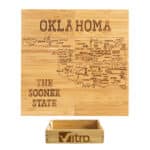 Custom Oklahoma Puzzle Coaster Set