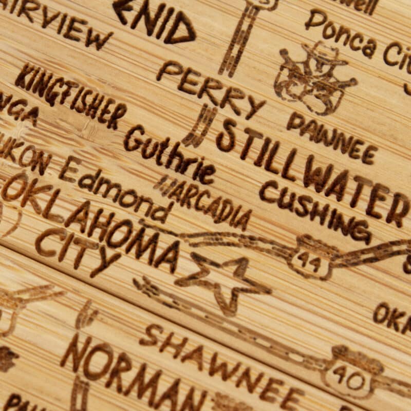 Custom Oklahoma Puzzle Coaster Set - 4