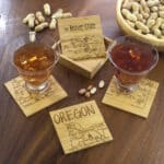 Custom Oregon Puzzle Coaster Set - 1