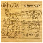 Custom Oregon Puzzle Coaster Set - 2