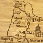 Custom Oregon Puzzle Coaster Set - 4
