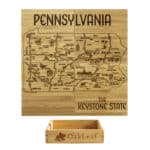 Custom Pennsylvania Puzzle Coaster Set