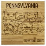Custom Pennsylvania Puzzle Coaster Set - 3