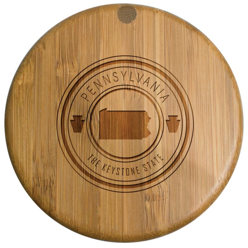 Custom Pennsylvania State Stamp Salt Box - 1
