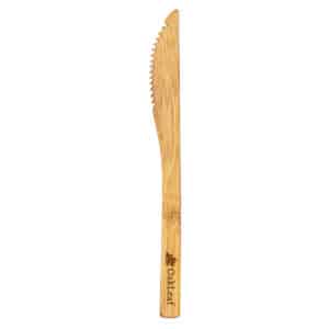 Custom Reusable Bamboo Serrated 8" Knife