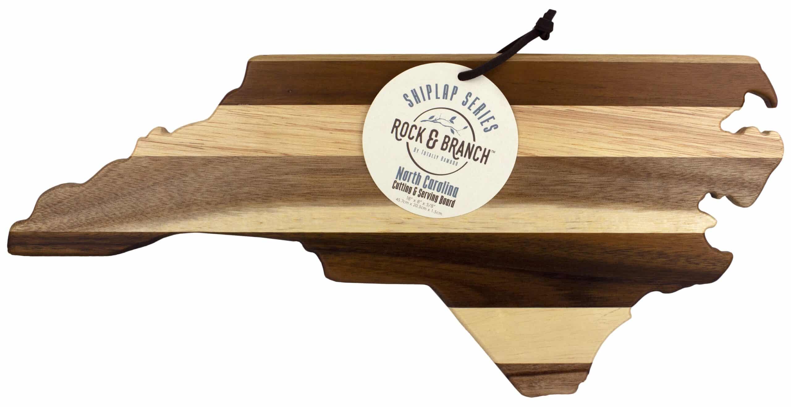 Rock & Branch Shiplap Series North Carolina State Shaped Wood Serving & Cutting Board - Thumbnail 3