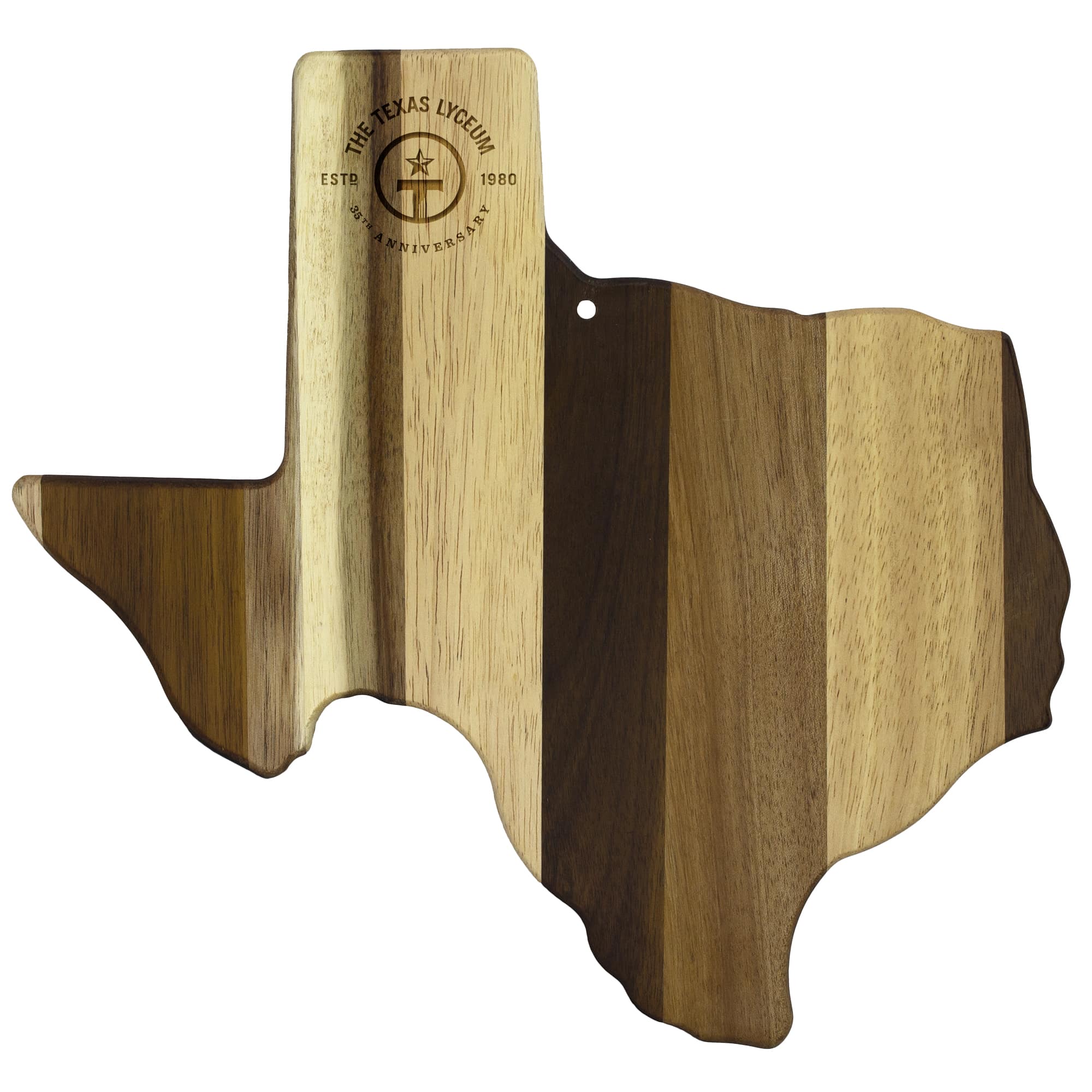 Rock & Branch Shiplap Series Texas State Shaped Wood Serving & Cutting Board - Thumbnail 3