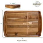 Custom Rock & Branch® 600SI Acacia Cutting Board - 1