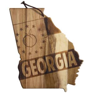 Custom Rock & Branch® Origins Series Georgia State Shaped Wood Serving & Cutting Board