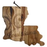 Custom Rock & Branch® Origins Series Louisiana State Shaped Wood Serving & Cutting Board