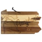 Custom Rock & Branch® Origins Series Pennsylvania State Shaped Wood Serving & Cutting Board