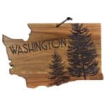 Custom Rock & Branch® Origins Series Washington State Shaped Wood Serving & Cutting Board