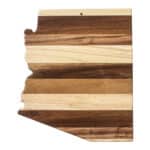 Custom Rock & Branch® Shiplap Series Arizona State Shaped Wood Serving & Cutting Board