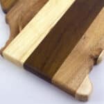 Custom Rock & Branch® Shiplap Series California State Shaped Wood Serving & Cutting Board - 3