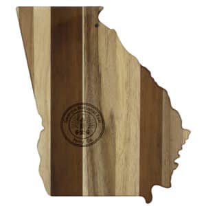 Custom Rock & Branch® Shiplap Series Georgia State Shaped Wood Serving & Cutting Board