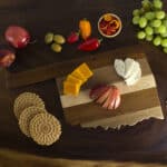 Custom Rock & Branch® Shiplap Series Oklahoma State Shaped Wood Serving & Cutting Board - 1