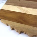 Custom Rock & Branch® Shiplap Series Oklahoma State Shaped Wood Serving & Cutting Board - 3
