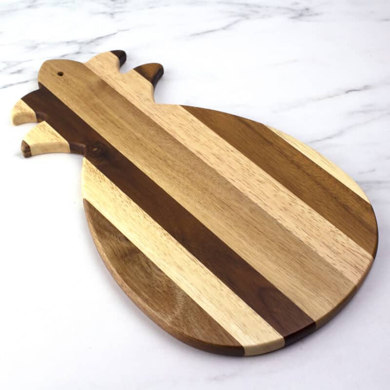 Custom Rock & Branch® Shiplap Series Pineapple Shaped Wood Serving & Cutting Board - 2