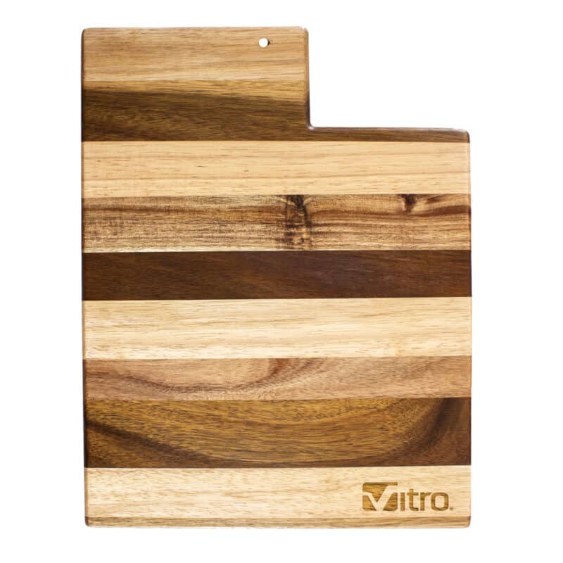 Custom Rock & Branch® Shiplap Series Utah State Shaped Wood Serving & Cutting Board