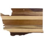 Custom Rock & Branch® Shiplap Series Washington State Shaped Wood Serving & Cutting Board