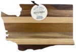 Custom Rock & Branch® Shiplap Series Washington State Shaped Wood Serving & Cutting Board - 3