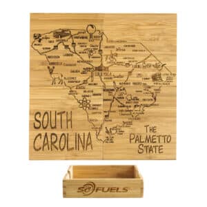 Custom South Carolina Puzzle Coaster Set