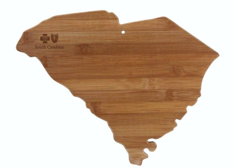 Custom South Carolina State Cutting & Serving Board