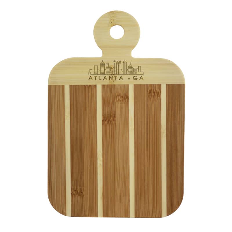 Custom Striped Paddle Atlanta City Skyline Board