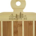 Custom Striped Paddle Chicago City Skyline Board - 2