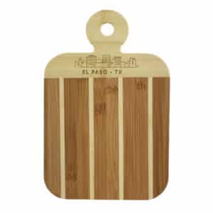 Custom Striped Paddle El Paso City Skyline Board