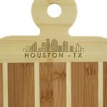Custom Striped Paddle Houston City Skyline Board - 2