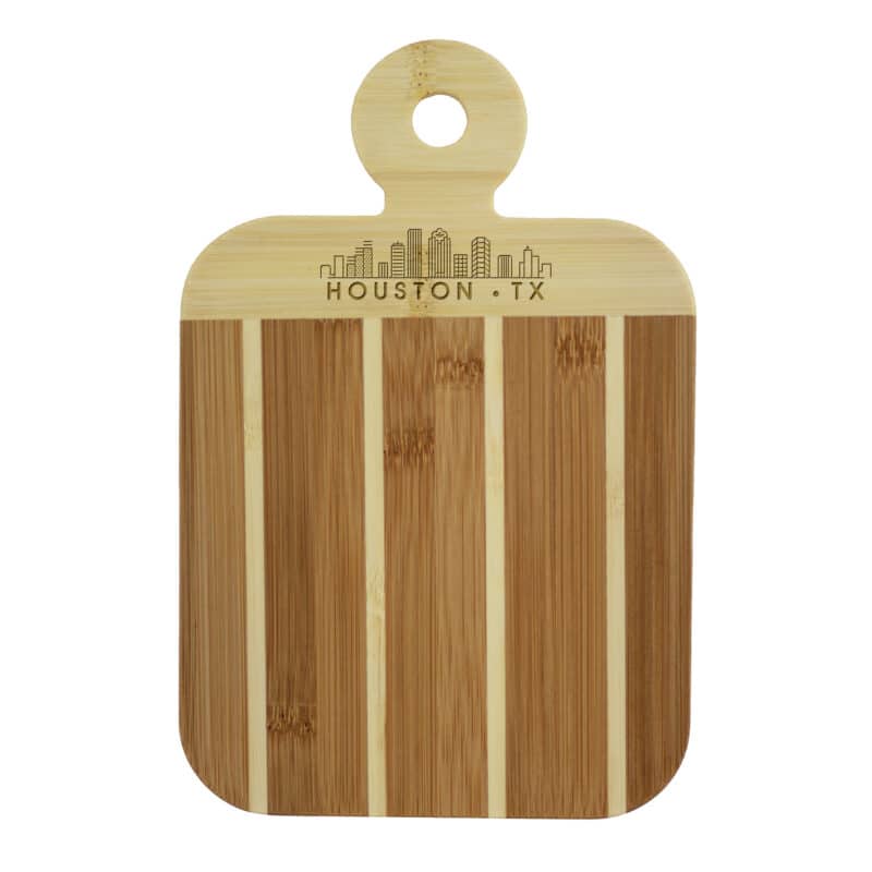 Custom Striped Paddle Houston City Skyline Board