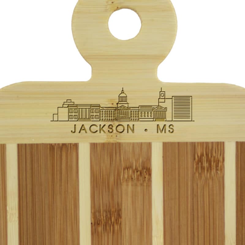 Custom Striped Paddle Jackson City Skyline Board - 2