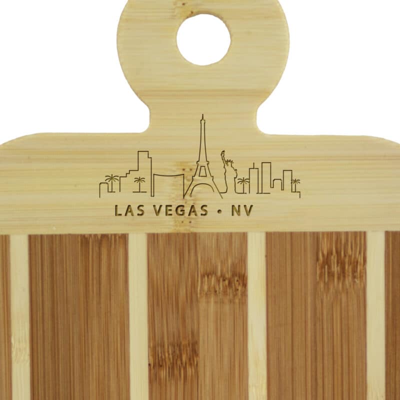Custom Striped Paddle Las Vegas City Skyline Board - 2