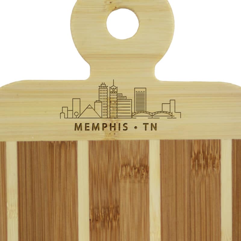Custom Striped Paddle Memphis City Skyline Board - 2