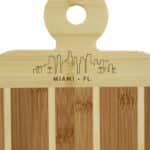 Custom Striped Paddle Miami City Skyline Board - 2