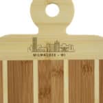 Custom Striped Paddle Milwaukee City Skyline Board - 2
