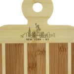 Custom Striped Paddle New York City Skyline Board - 2